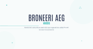 broneeri aeg veebis
